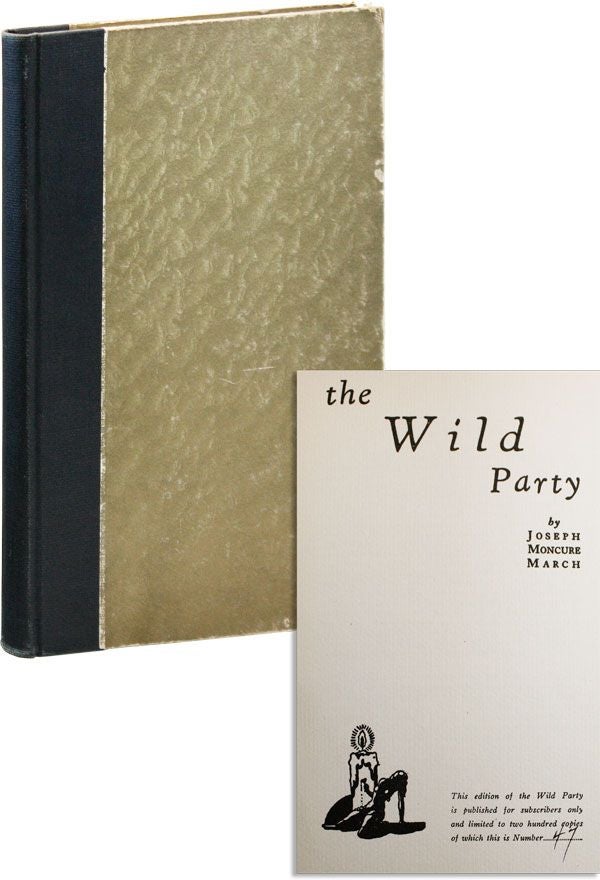 Item #10804] The Wild Party. BOXING FICTION, Joseph Moncure MARCH, NOVELS-IN-VERSE
