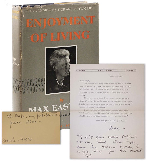 Enjoyment of Living [Inscribed with TLS. RADICAL, PROLETARIAN LITERATURE.
