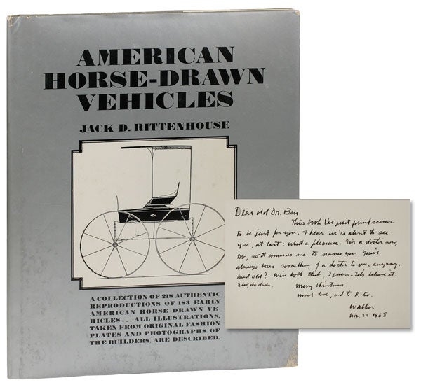 American Horse-Drawn Vehicles. WALKER EVANS, Jack D. RITTENHOUSE.