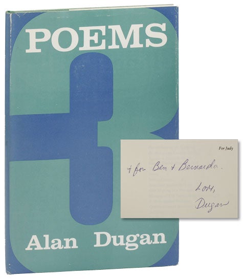 Poems 3. Alan DUGAN.