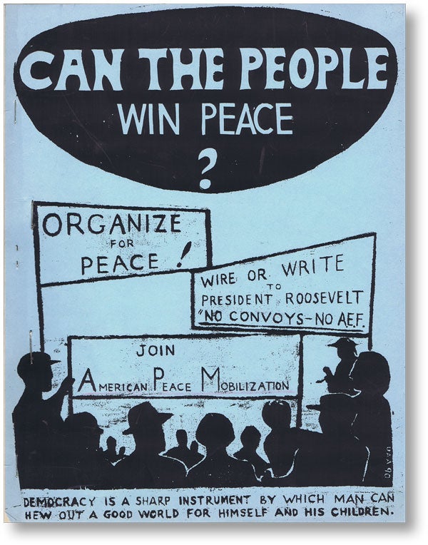 Item #14339] Can The People Win Peace? COMMUNIST FRONT ORGANIZATIONS, AMERICAN PEACE MOBILIZATION