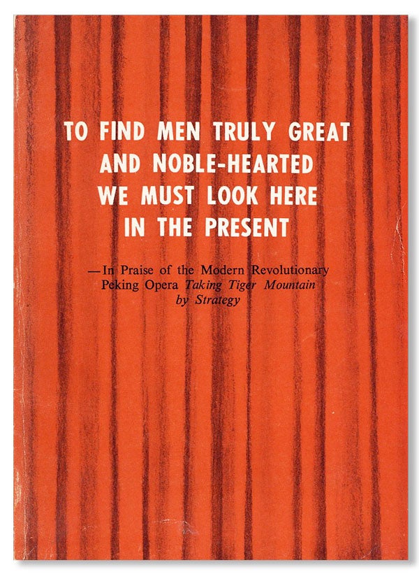 Item #14367] To Find Men Truly Great and Noble-Hearted We Must Look Here in the Present: In...