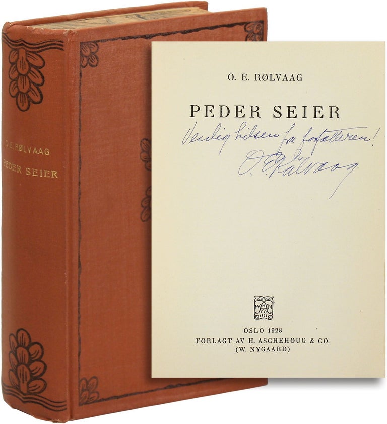 Item #15734] Peder Seier. SOCIAL FICTION, O. E. RØLVAAG, SCANDINAVIAN-AMERICANS, Ole Edvart