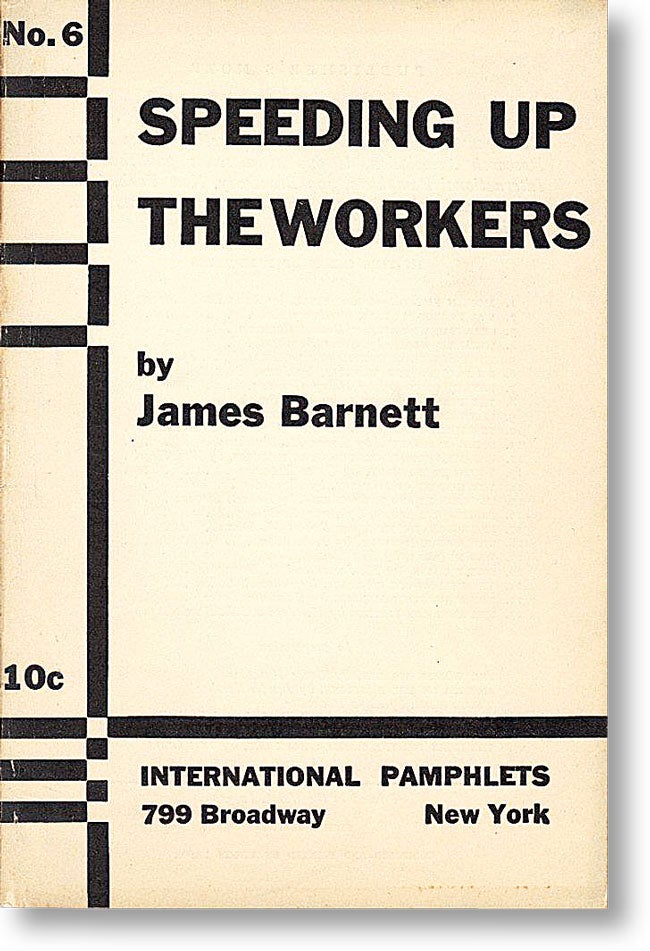 [Item #15830] Speeding up the Workers. James BARNETT.