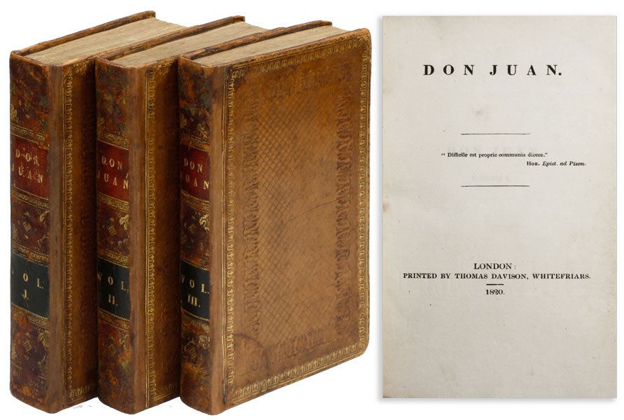 [Item #17071] Don Juan. Cantos 1-XVI. George Gordon Noel BYRON, Lord.