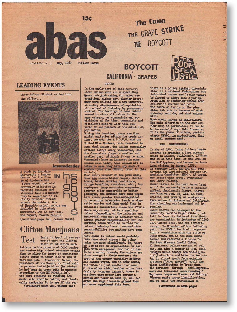 Item #17903] Abas. Issues #7,8,9 (May, [Jun/July], "Late Summer," 1969). Michael J. BUCKLEY