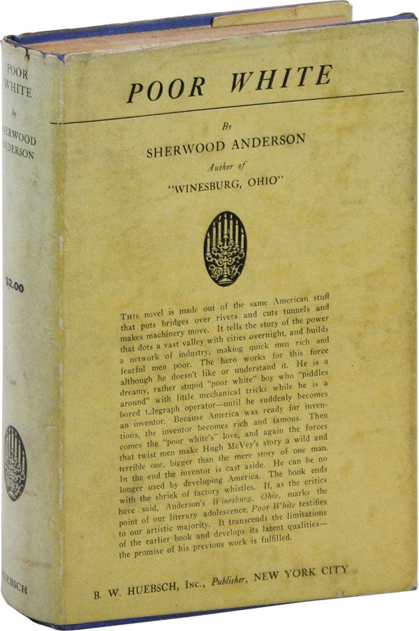 Item #18247] Poor White. Sherwood ANDERSON