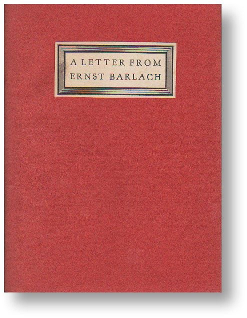 Item #18925] A Letter from Ernst Barlach. Ernst BARLACH
