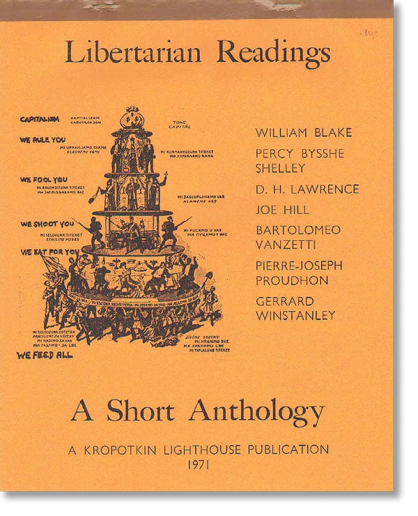 Item #21066] Libertarian Readings: A Short Anthology. Jim HUGGON