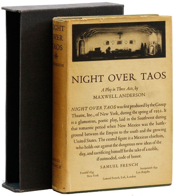 [Item #21578] Night Over Taos: A Play in Three Acts. Maxwell ANDERSON.