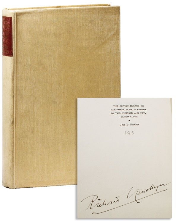 Item #21879] None but the Lonely Heart [Limited Edition, Signed]. Richard LLEWELLYN