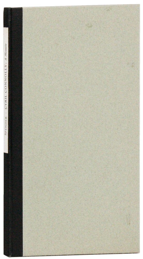 Item #21996] Cyril Connolly: A Memoir [Limited Edition, with Signed bookplate laid in]. Stephen...