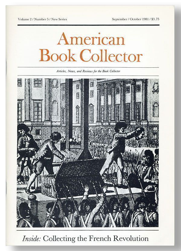 Item #22774] American Book Collector, Vol. 2, No. 5, New Series, September/October, 1981