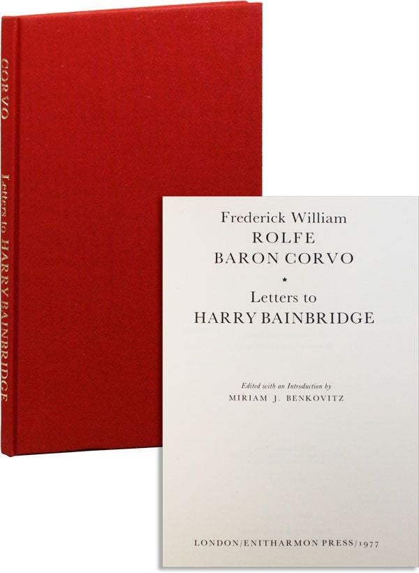 Item #23278] Letters to Harry Bainbridge. Edited with an Introduction by Miriam J. Benkovitz....