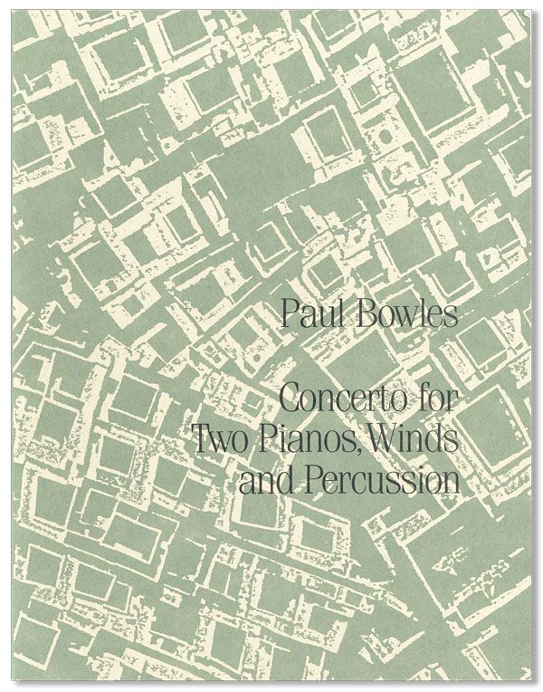 Item #23374] Concerto for Two Pianos, Winds, and Percussion. Paul BOWLES
