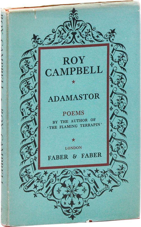 Item #23958] Adamastor: Poems. Roy CAMPBELL