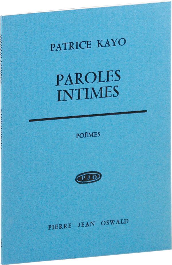 Item #24989] Paroles Intimes: Poèmes. Patrice KAYO