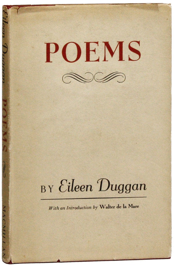 Item #25576] Poems. Eileen DUGGAN, intro Walter de la Mare