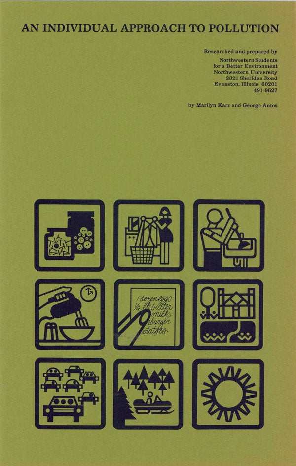 [Item #26507] An Individual Approach to Pollution [cover title]. Marilyn KARR, George Antos.