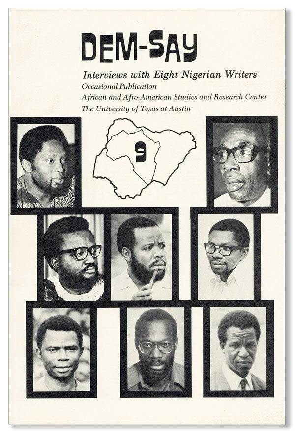 Item #27730] Dem-Say: Interviews with Eight Nigerian Writers. Bernth LINDFORS