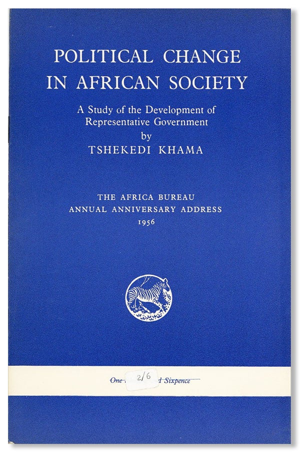 Item #28181] Political Change in African Society: A Study of the Development of Representative...