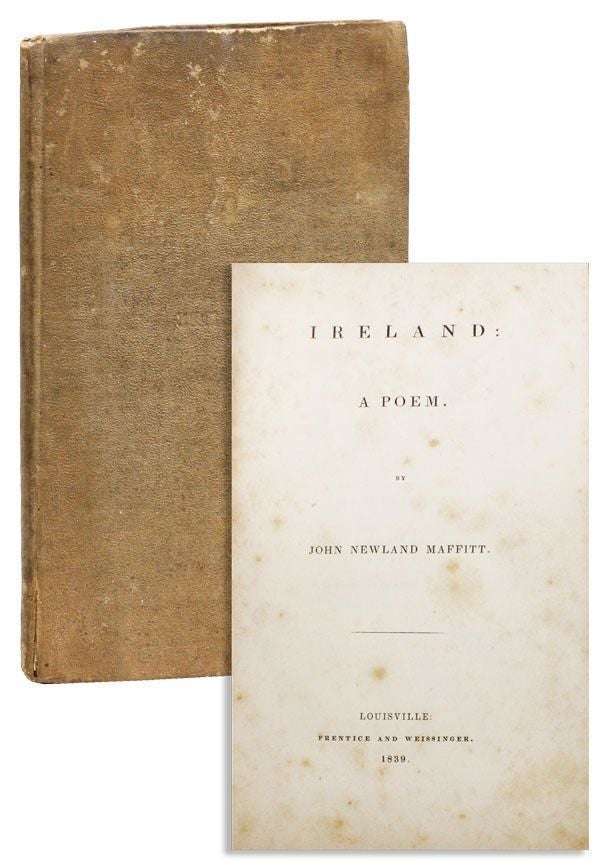 Item #28540] Ireland; a Poem. John Newland MAFFITT