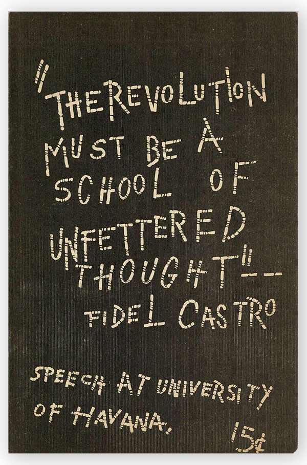 Item #30000] "The Revolution Must Be A School of Unfettered Thought": Speech At University of...