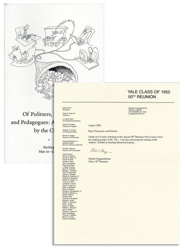 Item #31416] Of Pulitzers, Pundits and Pedagogues: An Exhibit of Books by the Class of '55. YALE...