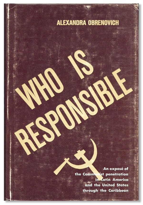 Item #32449] Who Is Responsible. Alexandra OBRENOVICH