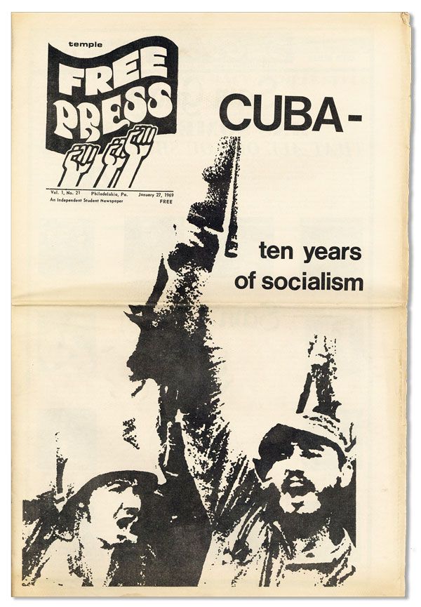 Item #33184] Temple Free Press - Vol.1, No.21 (January 27, 1969). UNDERGROUND PRESS, Bill BIGGIN,...