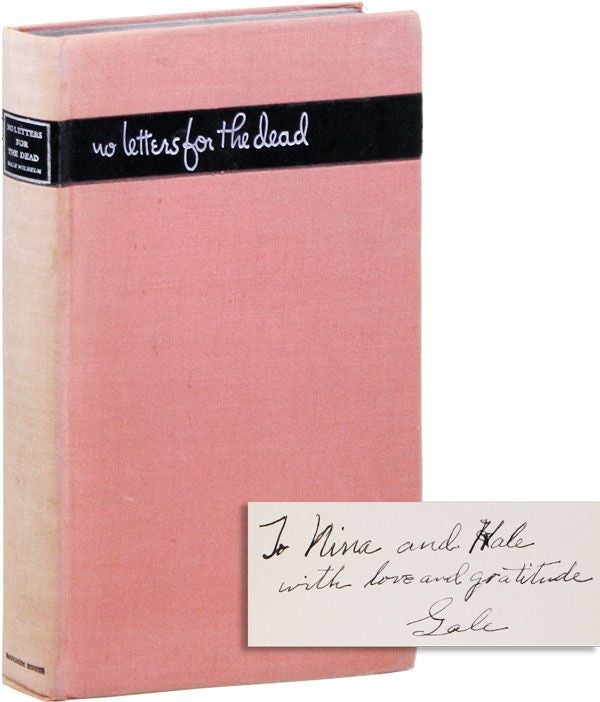 [Item #33945] No Letters for the Dead [Inscribed & Signed]. RADICAL, PROLETARIAN LITERATURE.