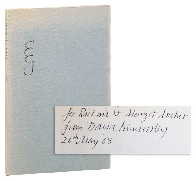 Item #34489] Mr Eric Gill: Recollections [Inscribed & Signed with Two of the Author's Bookplates...