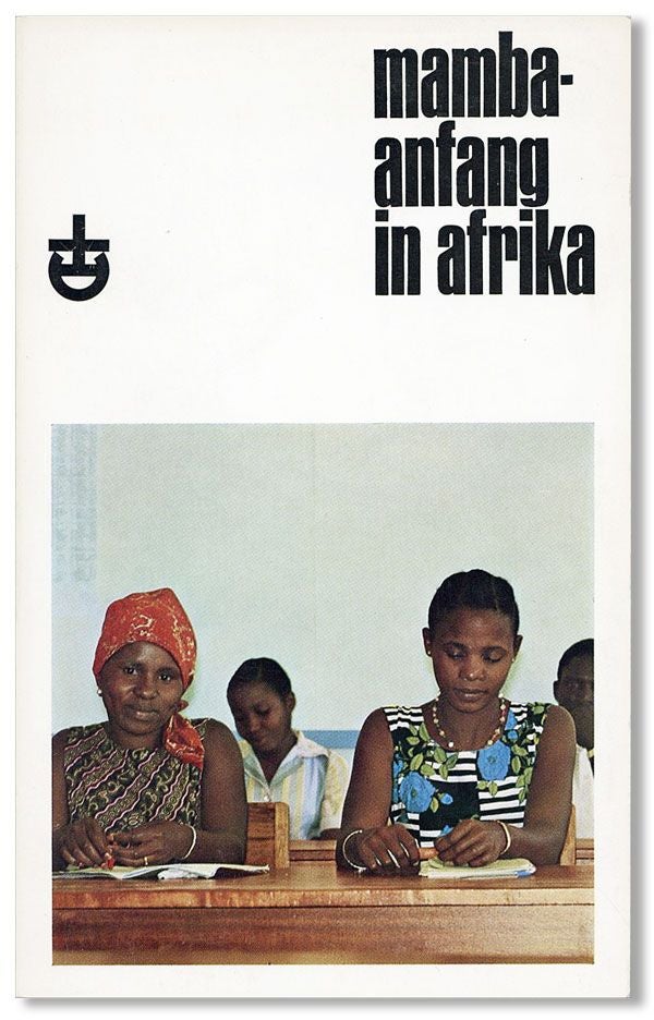Item #34673] Mamba -- Anfang in Afrika. Gerhard ALTHAUS, ed Hans Ludwig Althaus