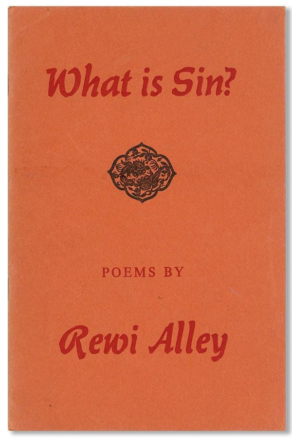 Item #34904] What is Sin? Rewi ALLEY