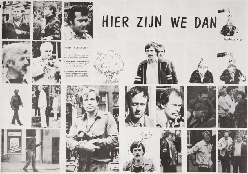 [Item #35076] [Poster] Hier Zijn We Dan. Hoelang Nog? [Here We Are. But for How Long?]. SQUATTERS MOVEMENT - NETHERLANDS.