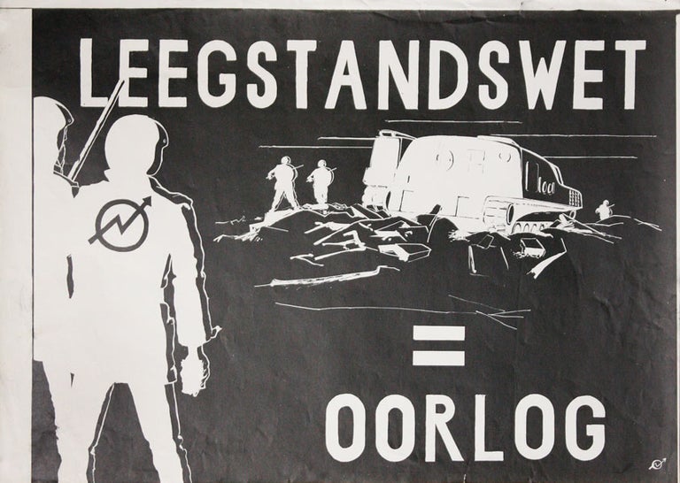 Poster] Leegstandswet = Oorlog [Vacancy Law = War. SQUATTERS MOVEMENT - NETHERLANDS.
