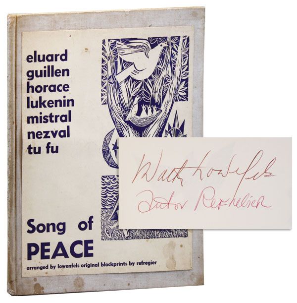 Item #35133] Song of Peace based on poems by Paul Eluard, Nicolas Guillen, Horace, M. Lukenin,...