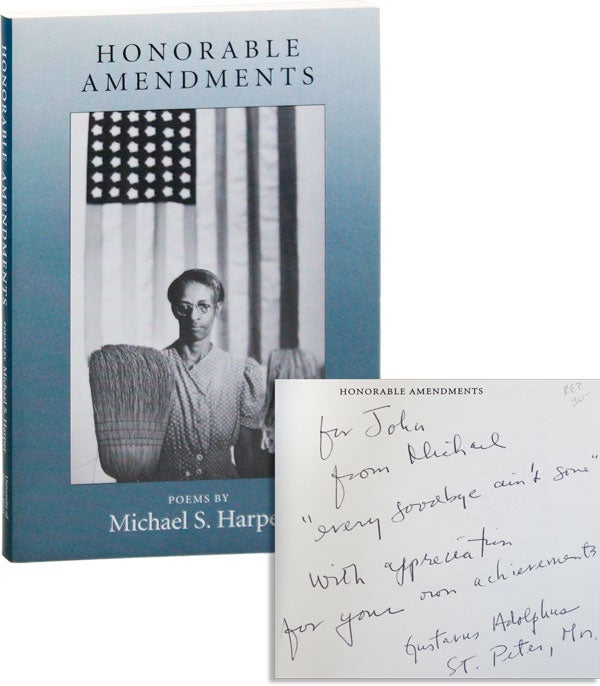 Item #35166] Honorable Amendments [Inscribed]. Michael S. HARPER