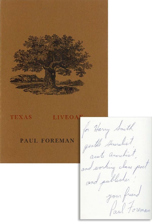 Item #35248] Texas Liveoak. Paul FOREMAN