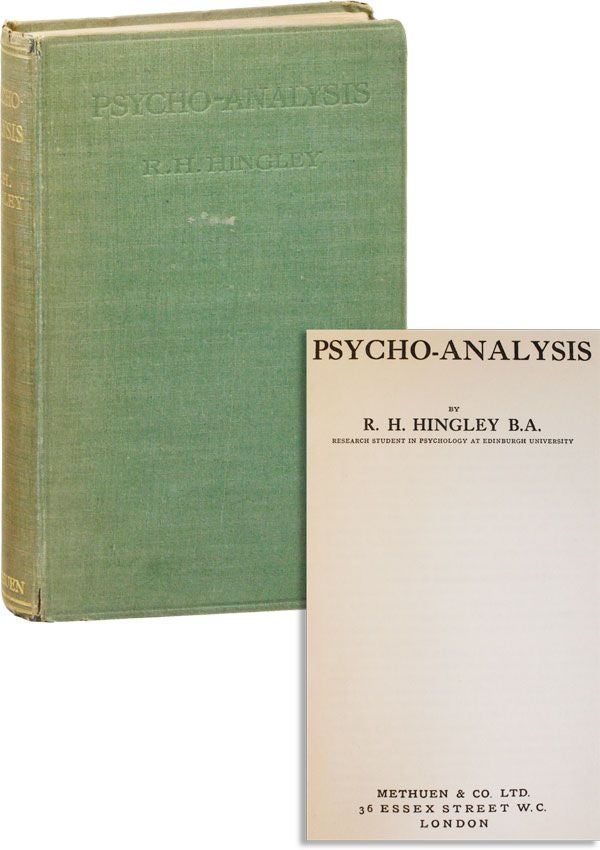 Item #35494] Psycho-analysis. R. H. HINGLEY, Robert