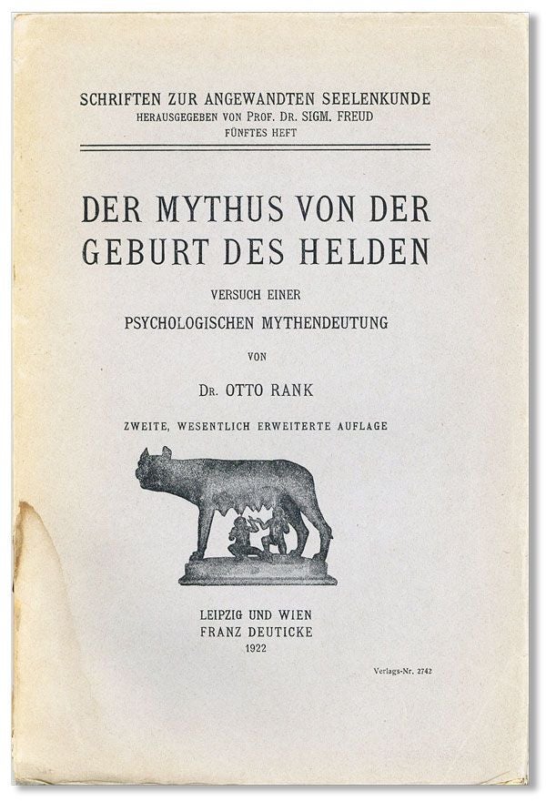 Item #35743] Der Mythus von der Geburt Des Helden: Versuch einer Psychologischen Mythendeutung....