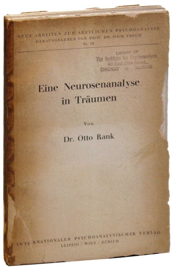 Item #36374] Eine Neurosenanalyse in Träumen. Otto RANK