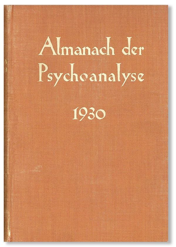 Item #36403] Almanach der Psychoanalyse 1930. A. J. STORFER, ed