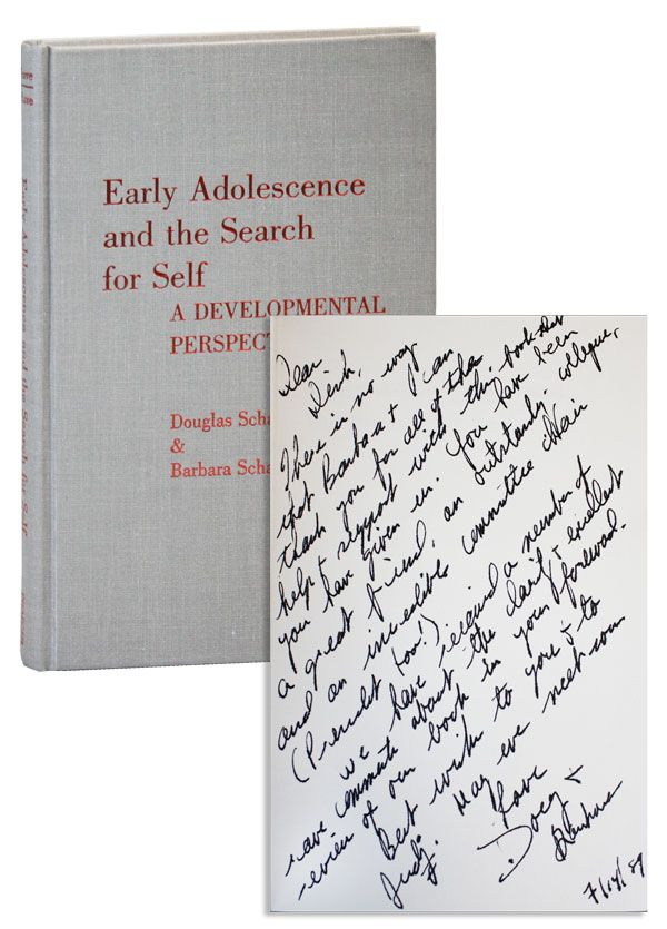 Item #36649] Early Adolescence and the Search for Self: A Developmental Perspective [Inscribed &...