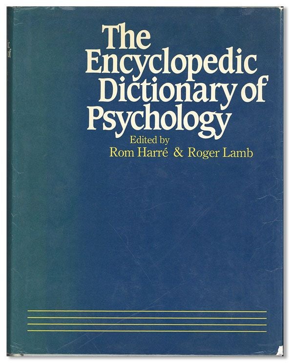 Item #36772] The Encyclopedic Dictionary Of Psychology. Rom HARRÉ, And Roger Lamb