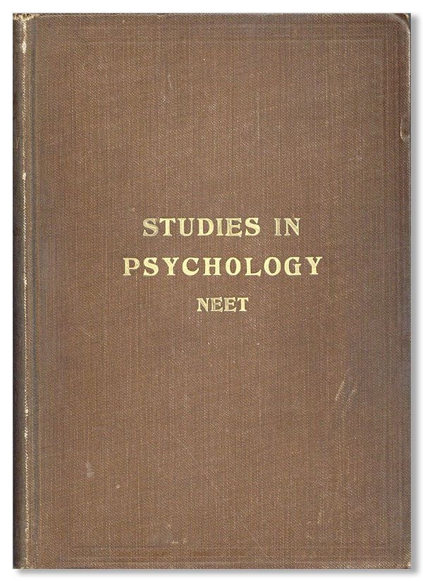 Item #37062] Studies in Psychology. George W. NEET