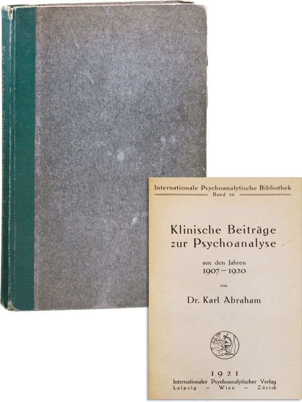 Item #37203] Klinische Beitrage zur Psychoanalyse aus den Jahren 1907-1920. Karl ABRAHAM