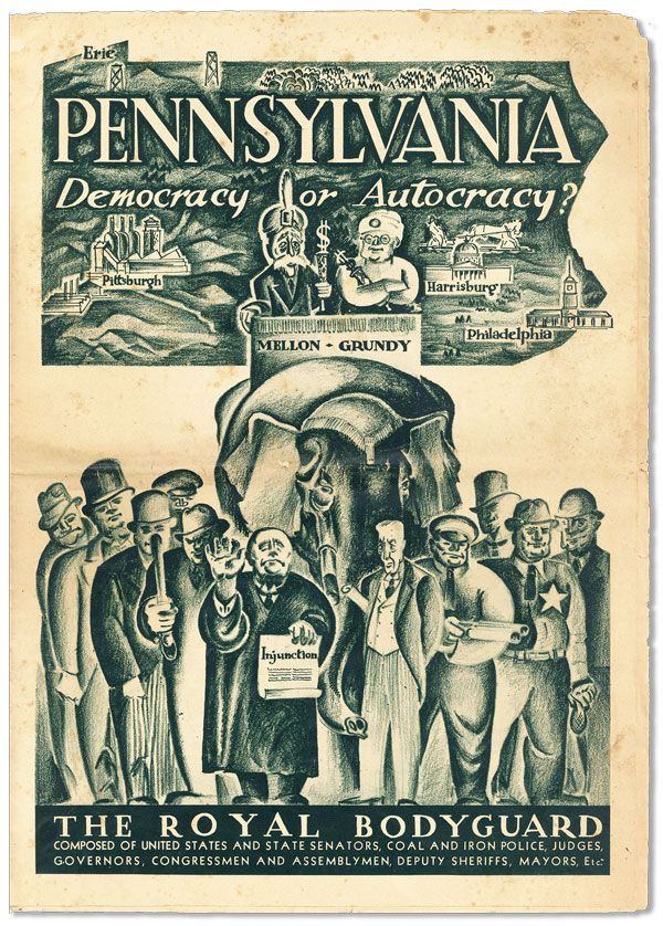 Item #37468] Pennsylvania, Democracy or Autocracy? PENNSYLVANIA, DEMOCRATIC PARTY