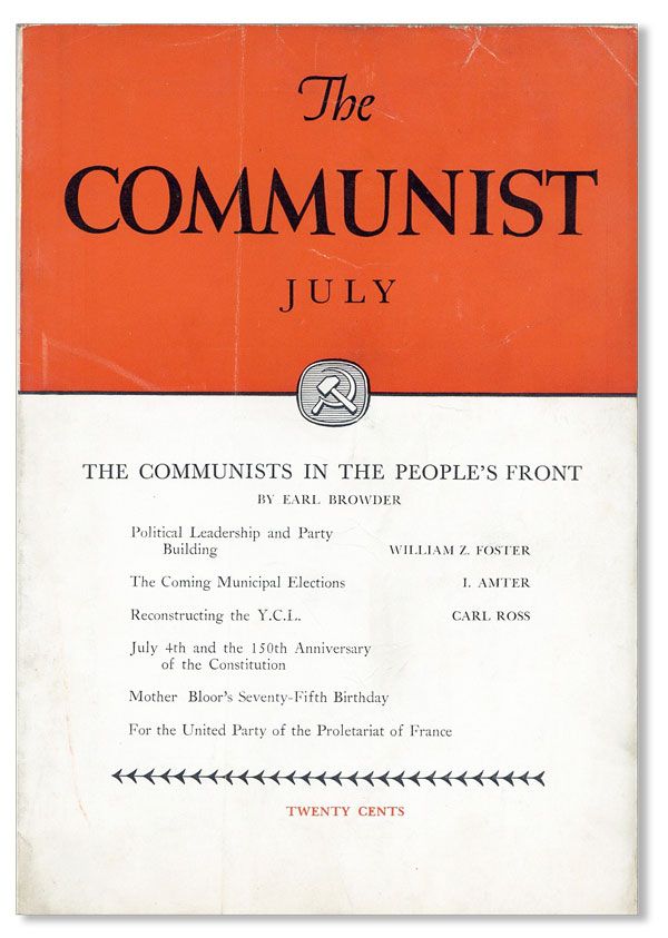 Item #37565] The Communist: A Magazine of the Theory and Practice of Marxism-Leninism, Vol. XVI,...