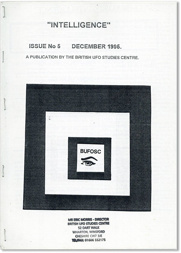Item #38189] "Intelligence," Issue no. 5, December, 1995. Eric MORRIS, ed